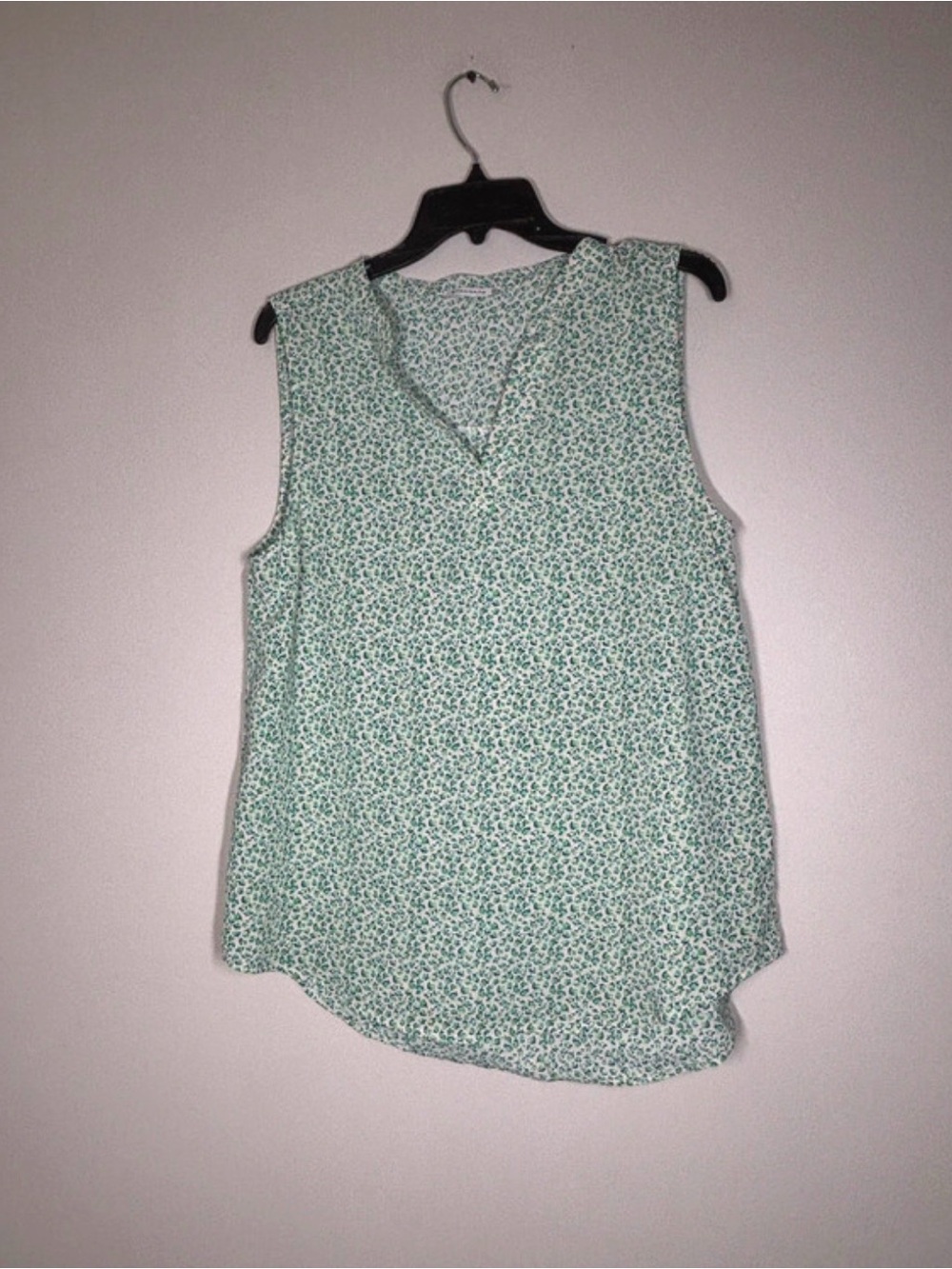 Vince Camuto Mint Green Sleeveless Floral Print Camisole